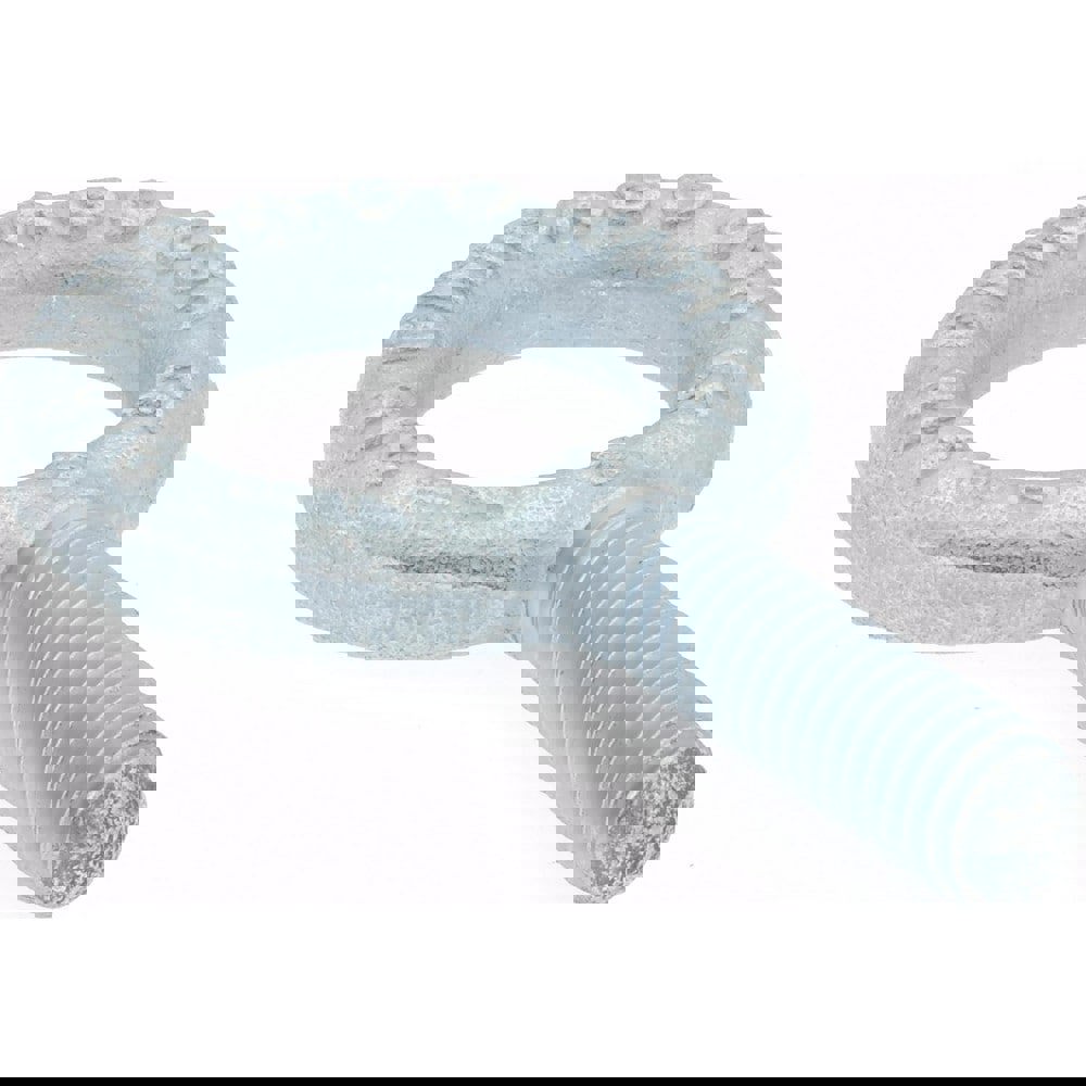 Fixed Lifting Eye Bolt: Without Shoulder, 1,400 lb Capacity, 3/8-16 Thread, Grade C-1035 Forged Steel